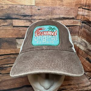 Cozumel Original Mesh Snapback Hat Cap Tropical Island Style Est. 1970 Patch